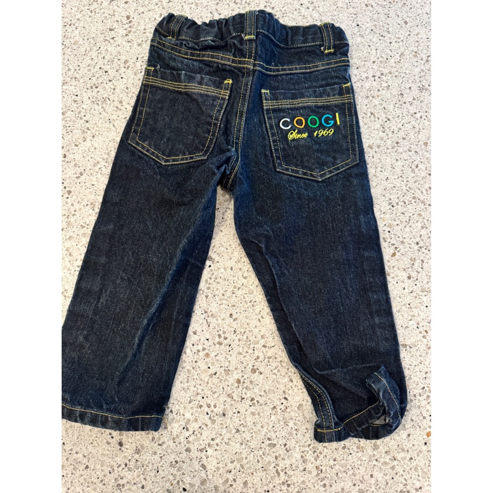 COOGI Jeans Kids 2T Dark Wash Denim Embroidered Hip Hop Streetwear Y2K Grunge
